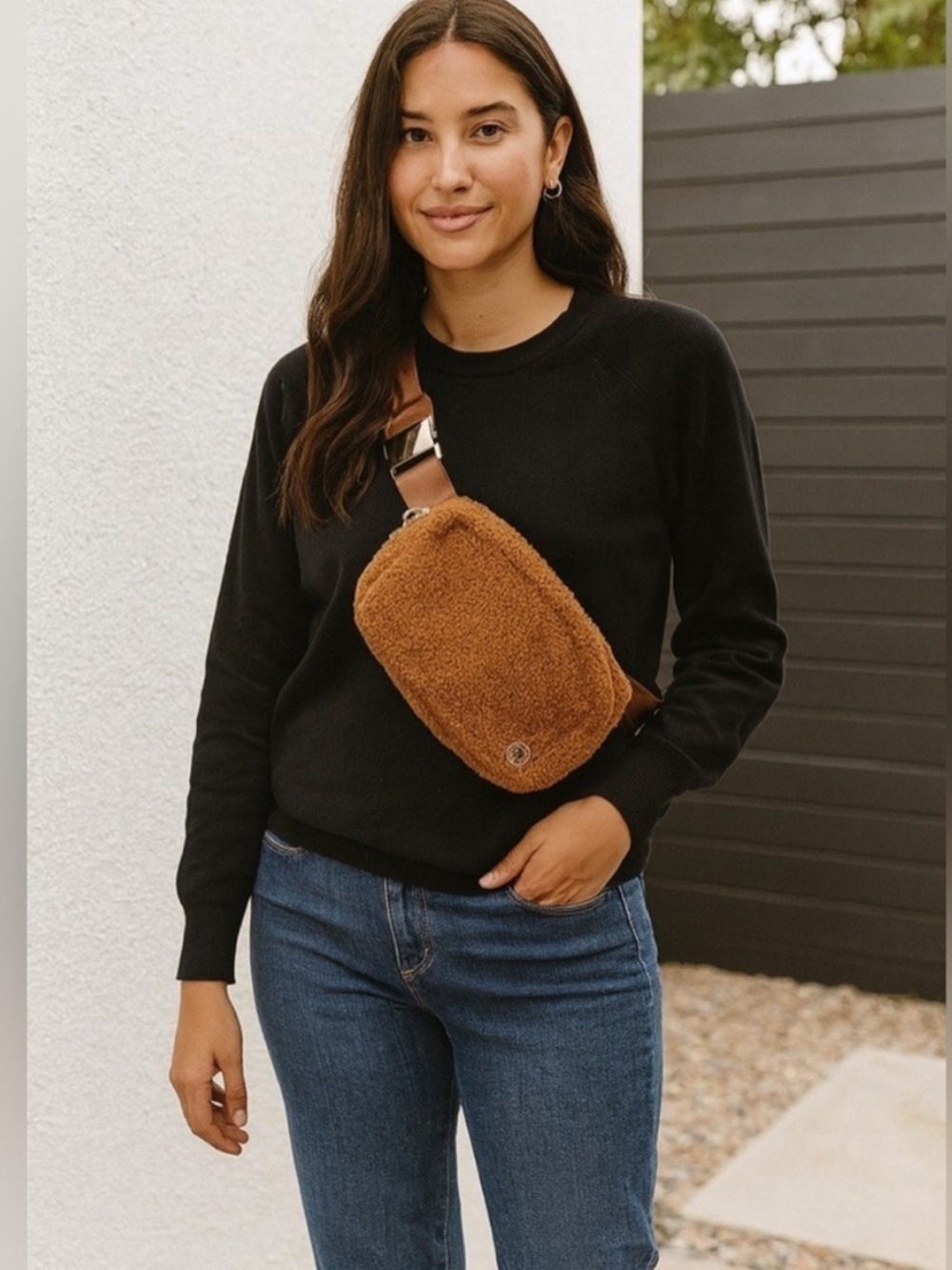 🧸Steve Madden Teddy Sherpa Fanny Pack 🧸